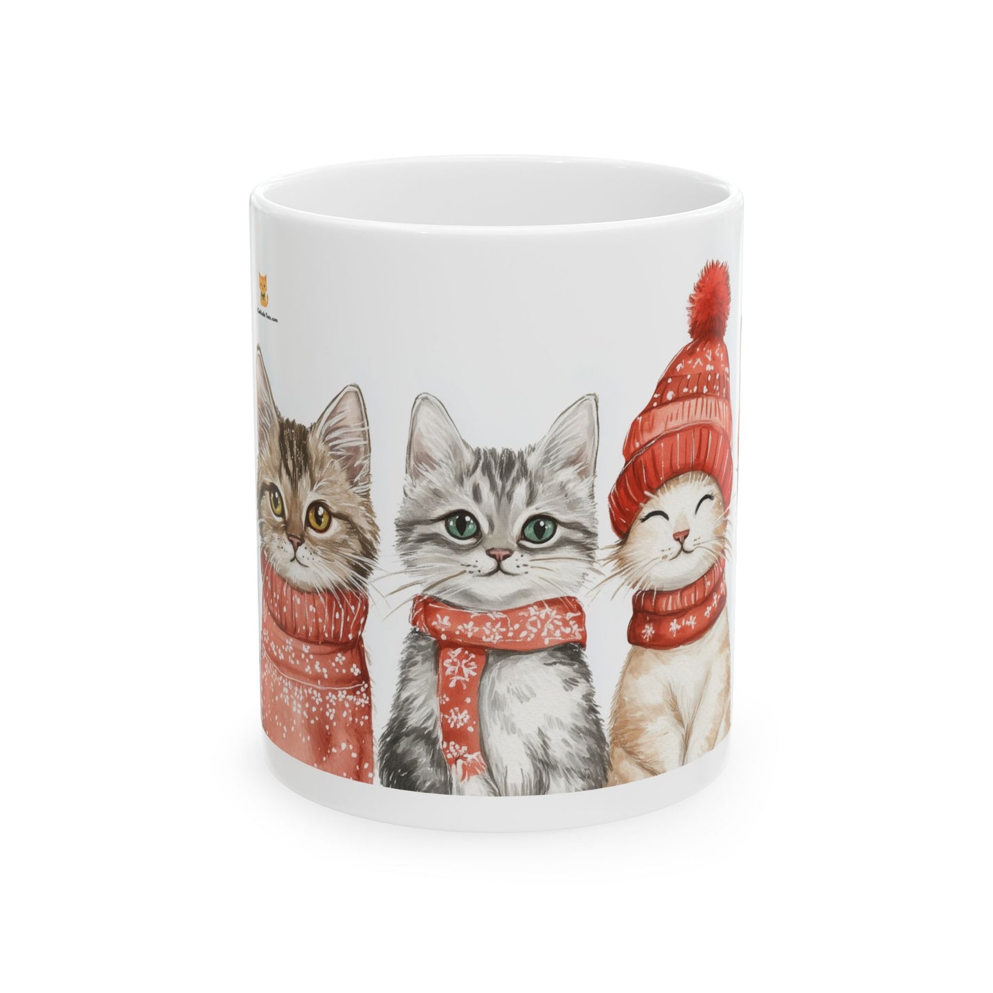 Cozy Winter Cat Mug – Adorable Cats in Festive Hats and Scarves – Perfect Gift for Cat Lovers