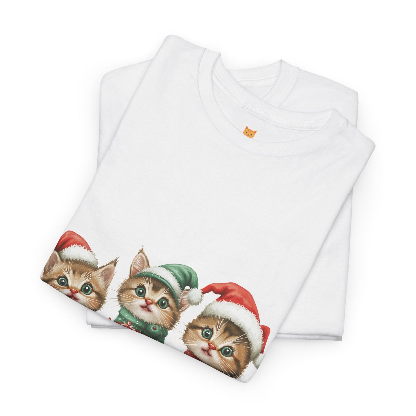 Christmas Cats Wagon T-Shirt - Cute Holiday Cat Design with Festive Cheer